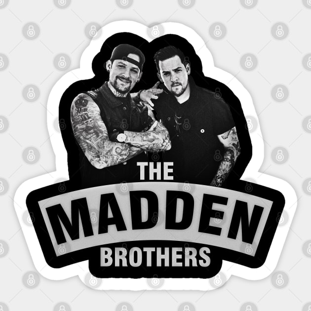 The Madden Brothers///Black & White Portrait Sticker by tepe4su